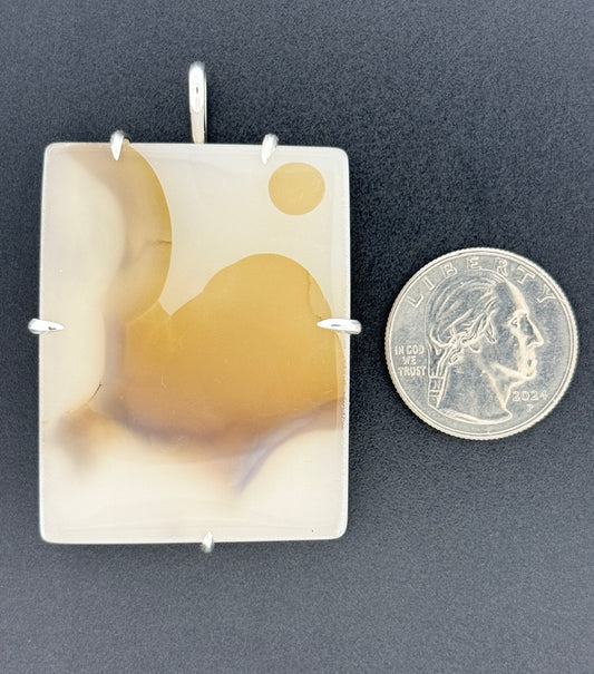 Agate Prong Mount, "Full Moon at Loch Ness"