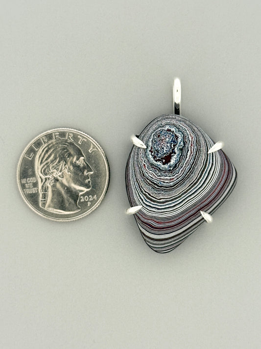 Fordite Prong Mount
