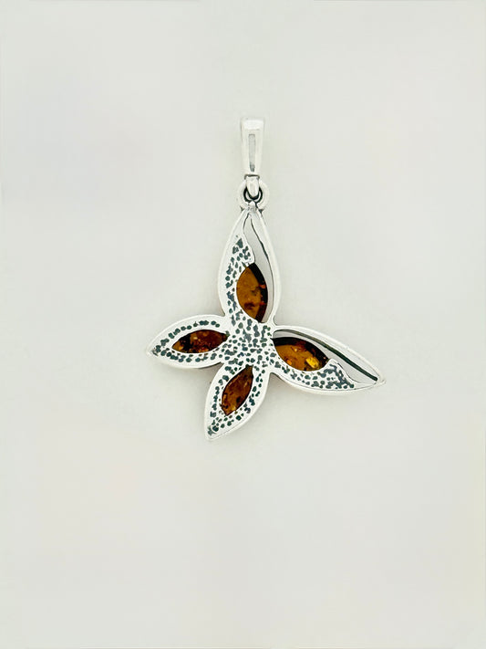 Amber Pendant, Butterfly