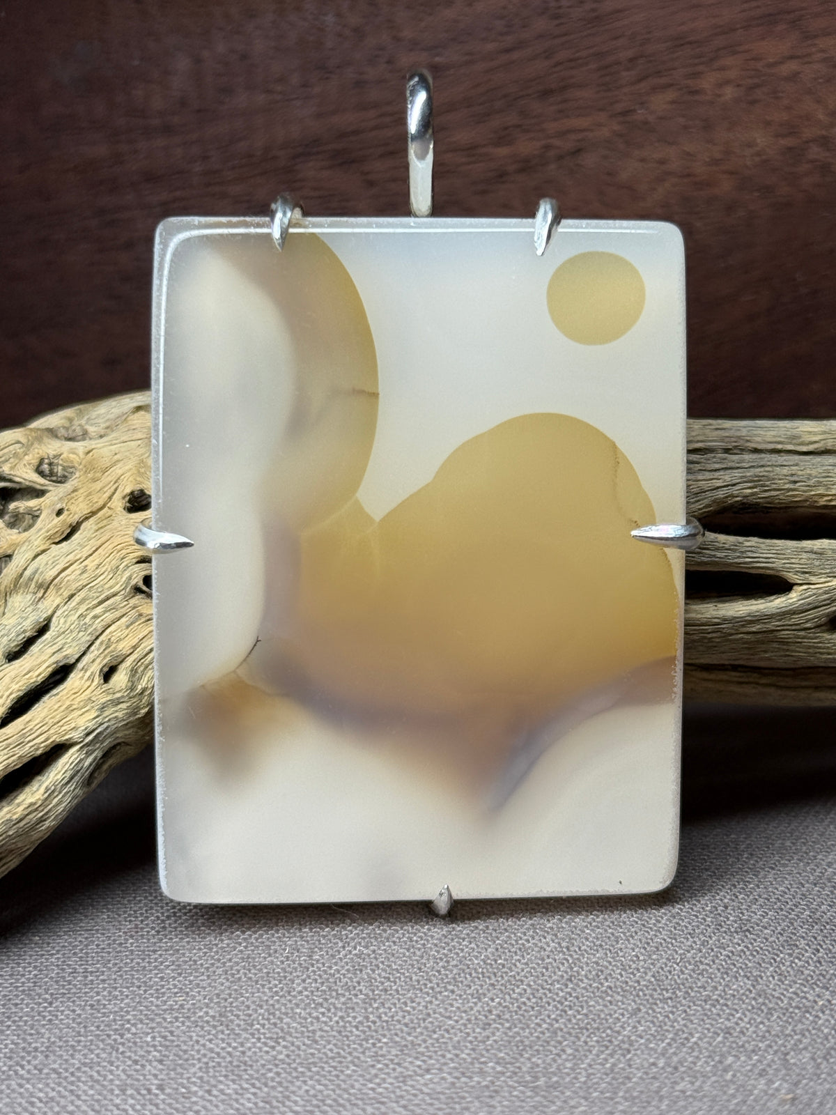 Agate Prong Mount, "Full Moon at Loch Ness"
