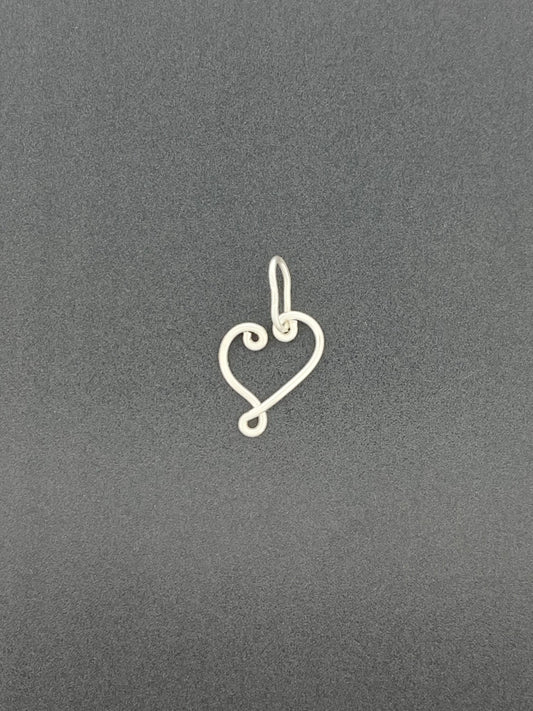 Fine Silver Heart Pendant
