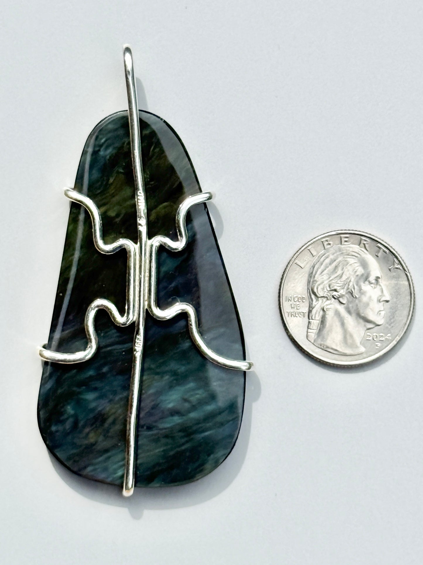 Manto Huichol Obsidian Prong Mount