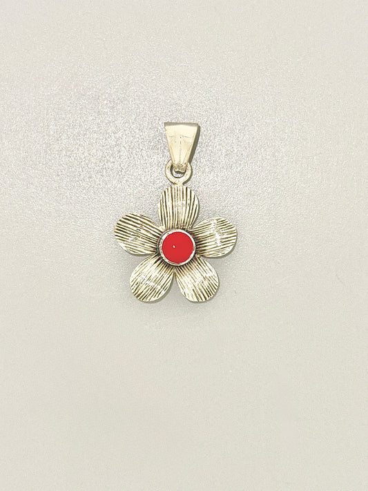 Coral Flower Pendant