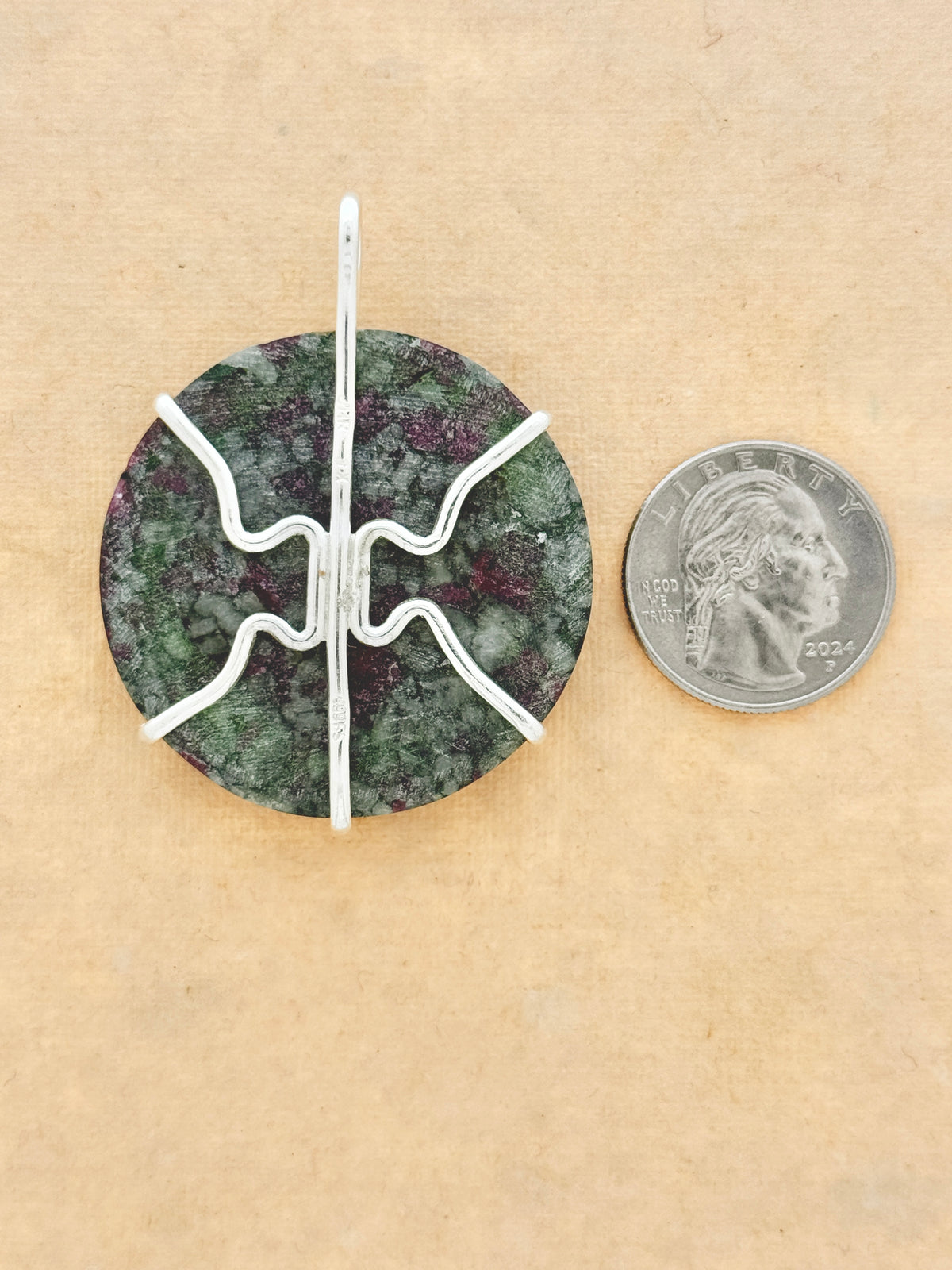 Dragon's Blood Eudialyte Prong Mount