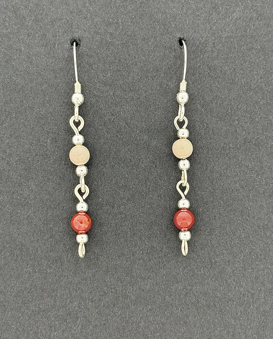Noreena Jasper Earrings, Loop-links