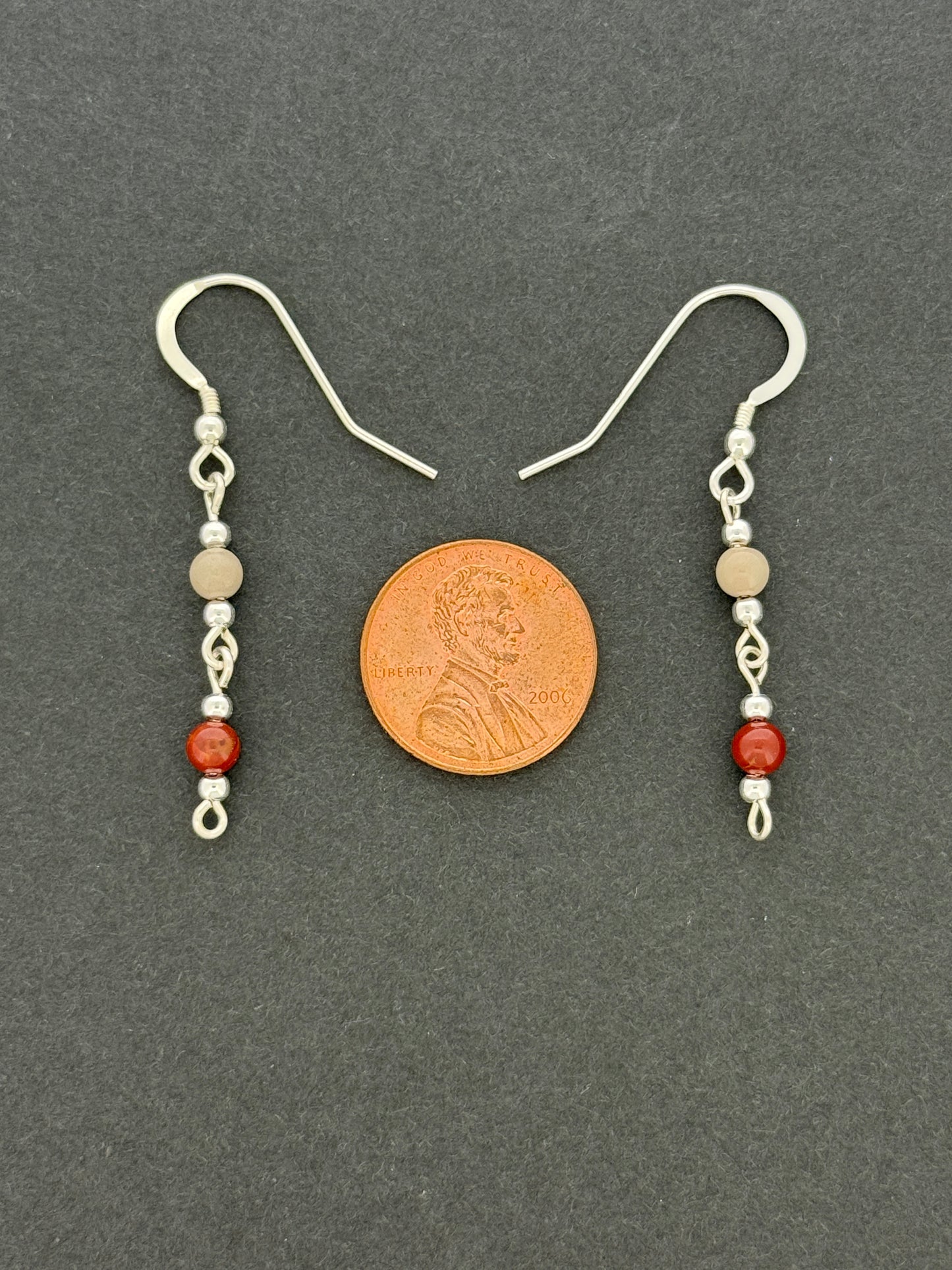 Noreena Jasper Earrings, Loop-links