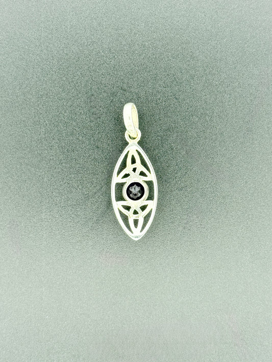 Amethyst Pendant with Faceted Stone