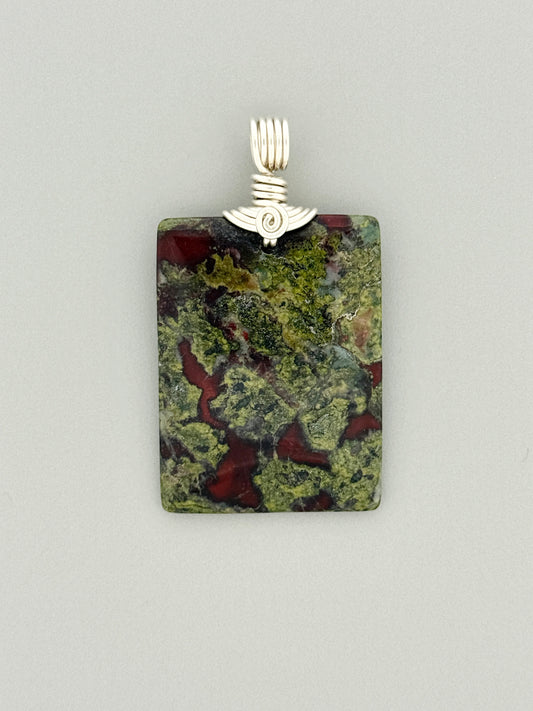Dragon's Blood Jasper Wire Wrap