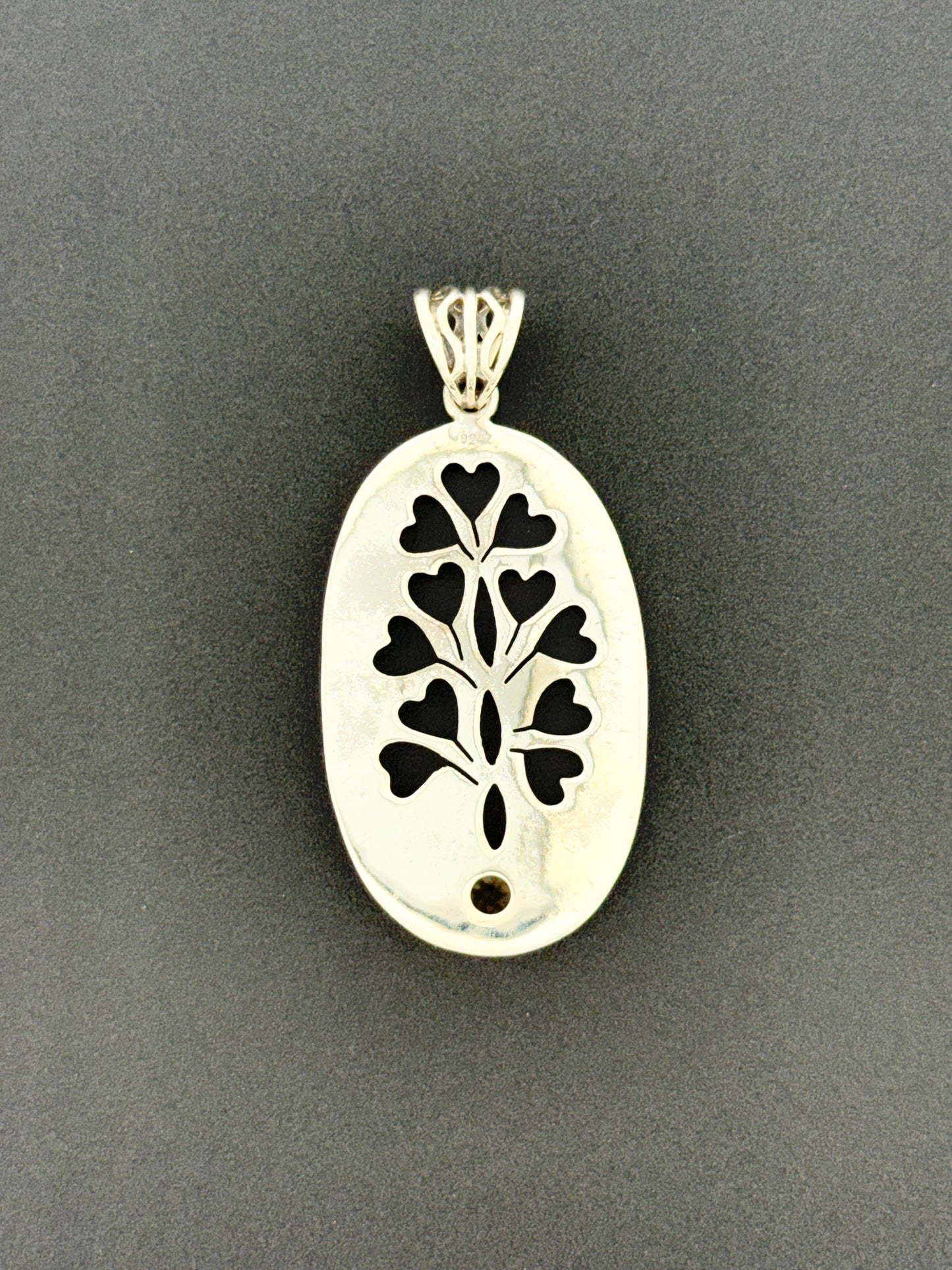 Citrine Pendant, Tree with Faceted Stone