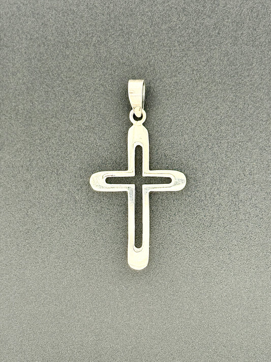 Sterling Silver Cross Pendant, Large