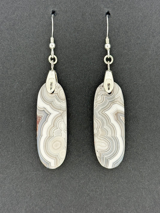 Laguna Lace Agate Earrings