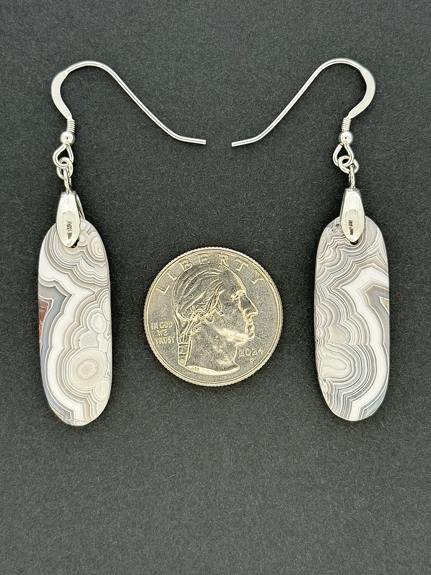 Laguna Lace Agate Earrings
