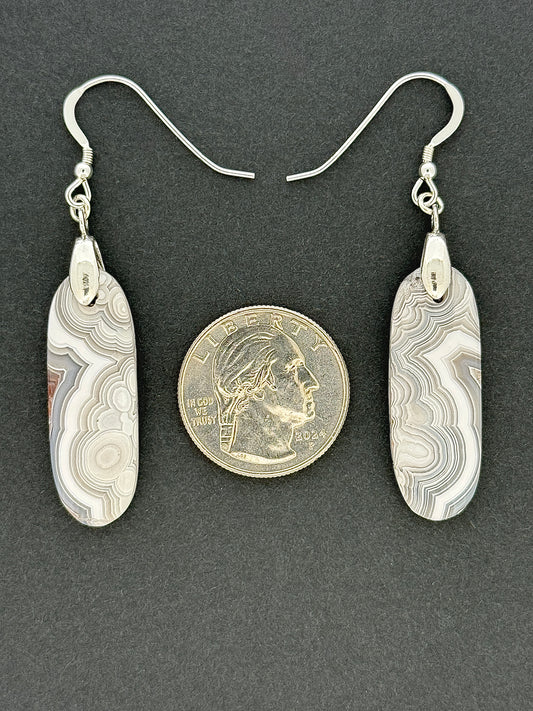 Laguna Lace Agate Earrings