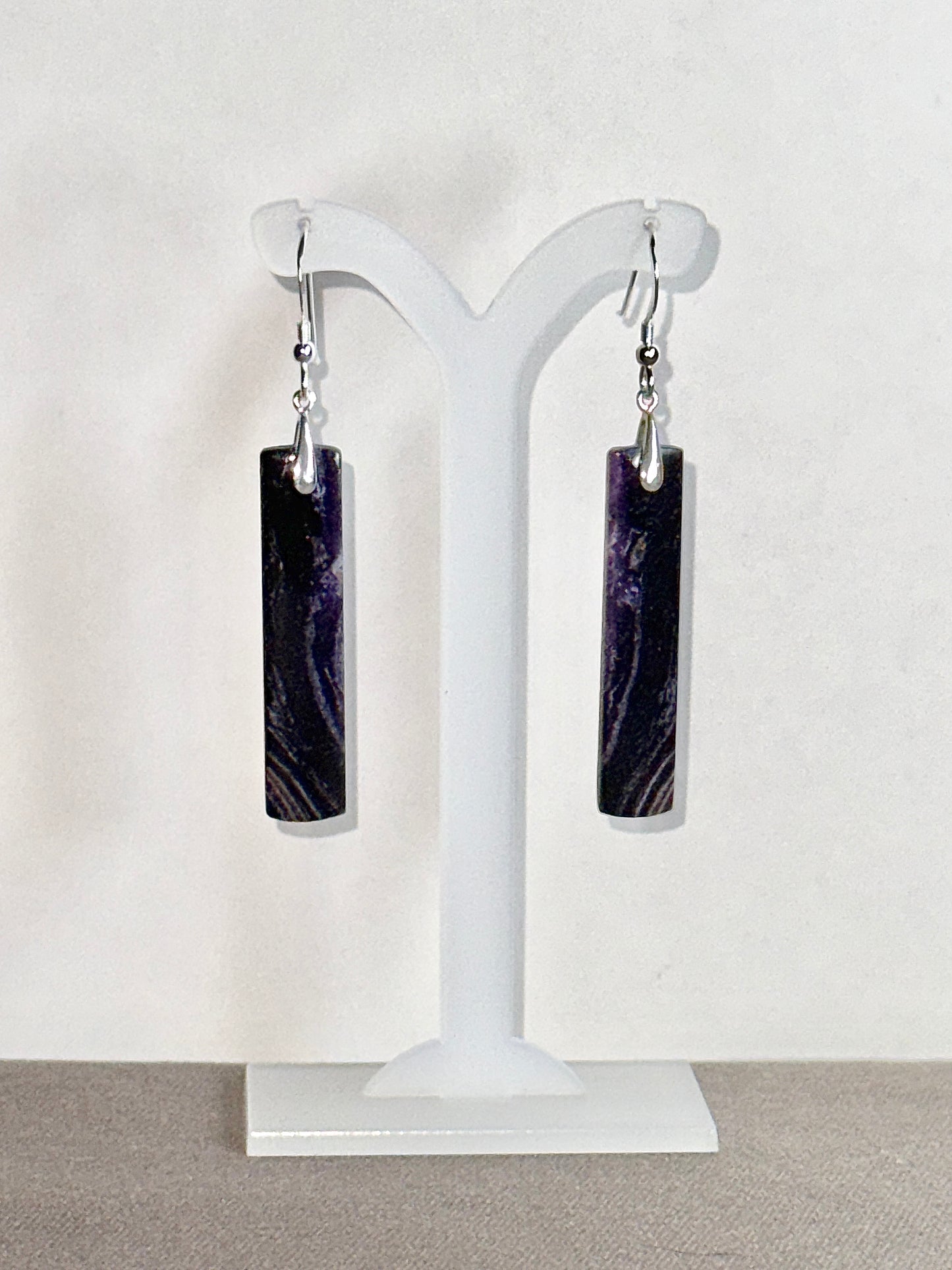 Purple Opal Earrings