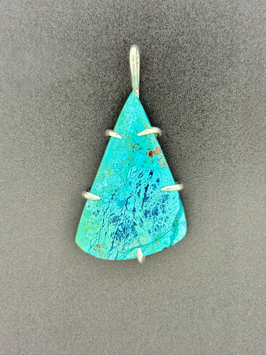 Chrysocolla/Azurite/Malachite/Cuprtie Pendant
