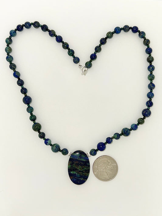 Azurite and Malachite Necklace