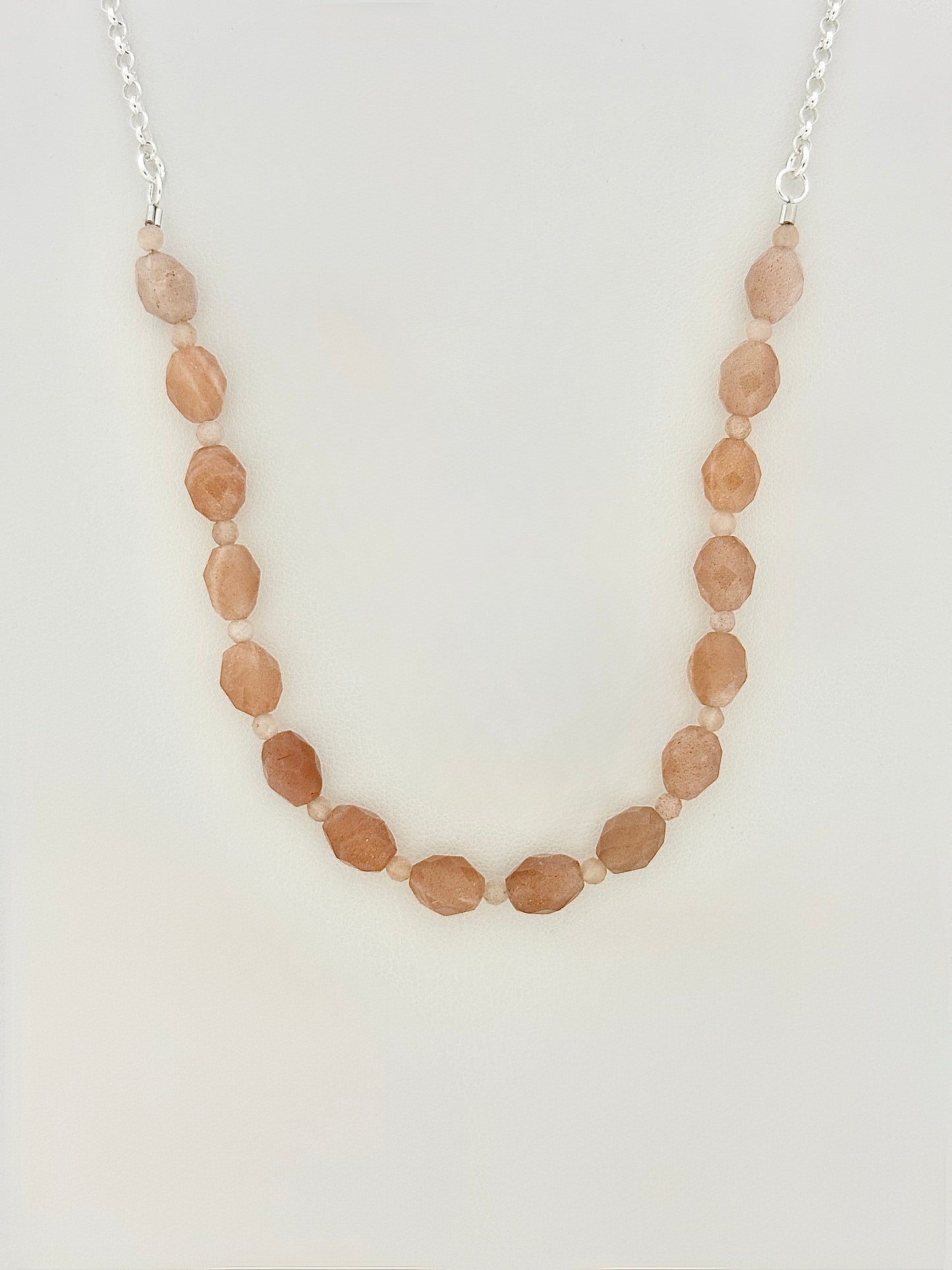 Sunstone Necklace, Faceted