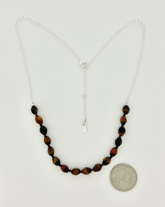 Tigereye Necklace, Faceted