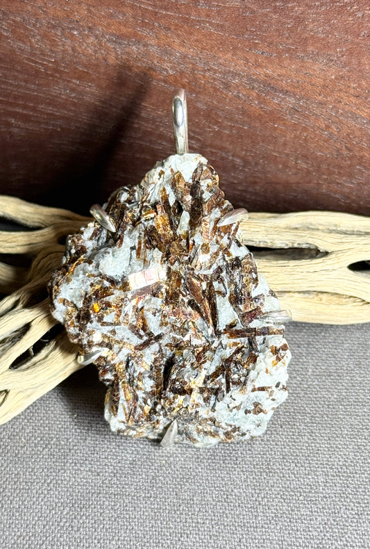 Astrophyllite Prong Mount