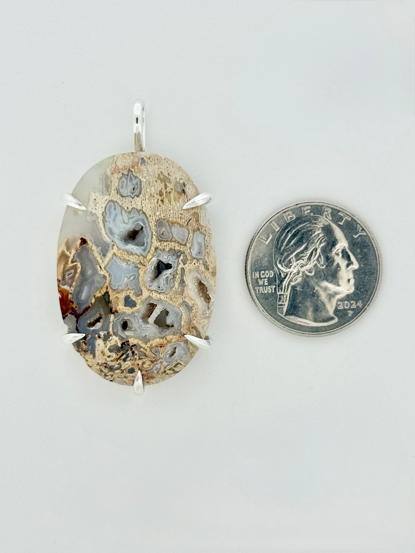 Peck Petrified Wood Prong Mount