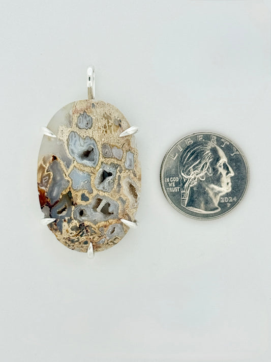 Peck Petrified Wood Prong Mount