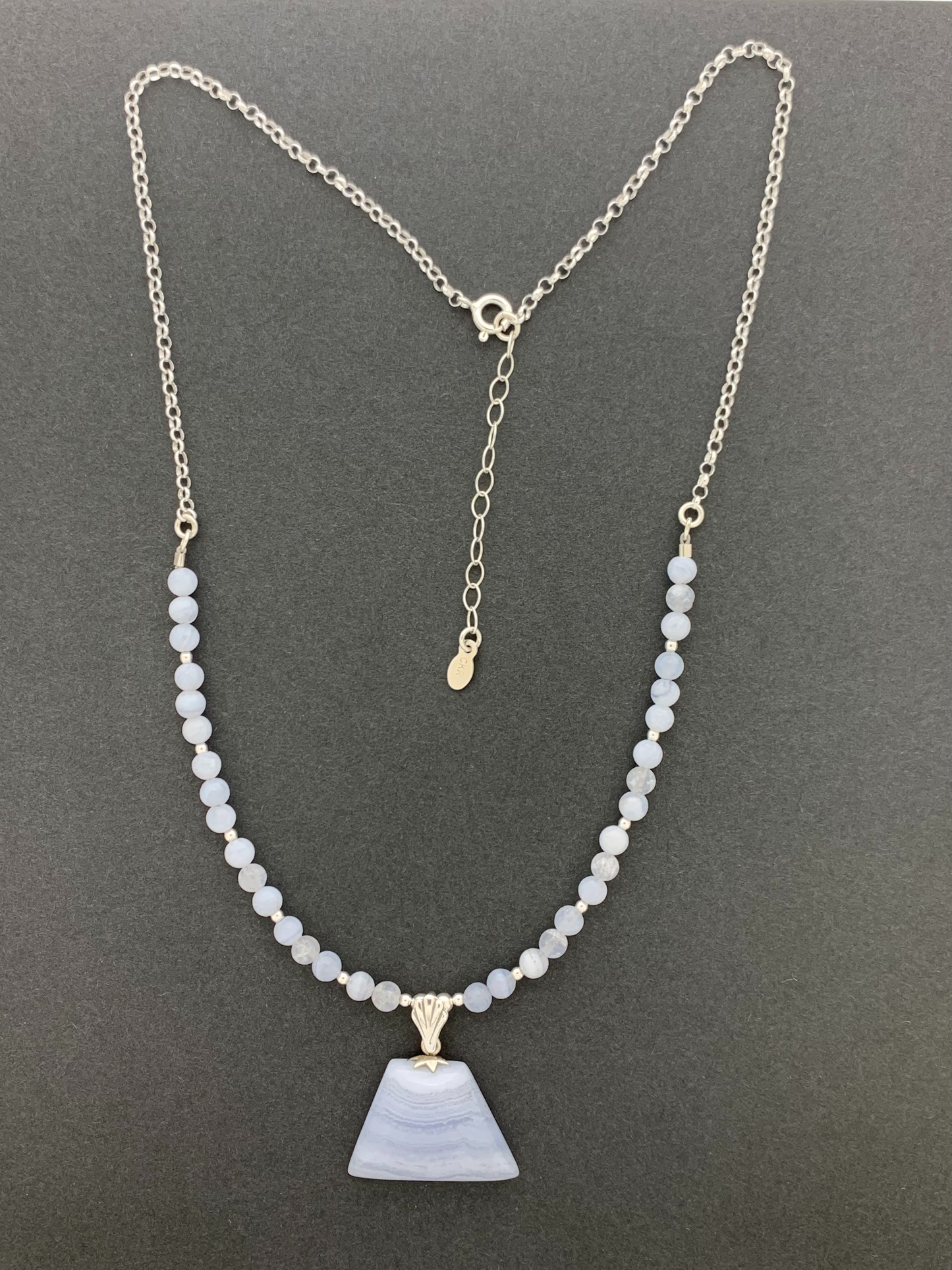 Blue Lace Agate Necklace