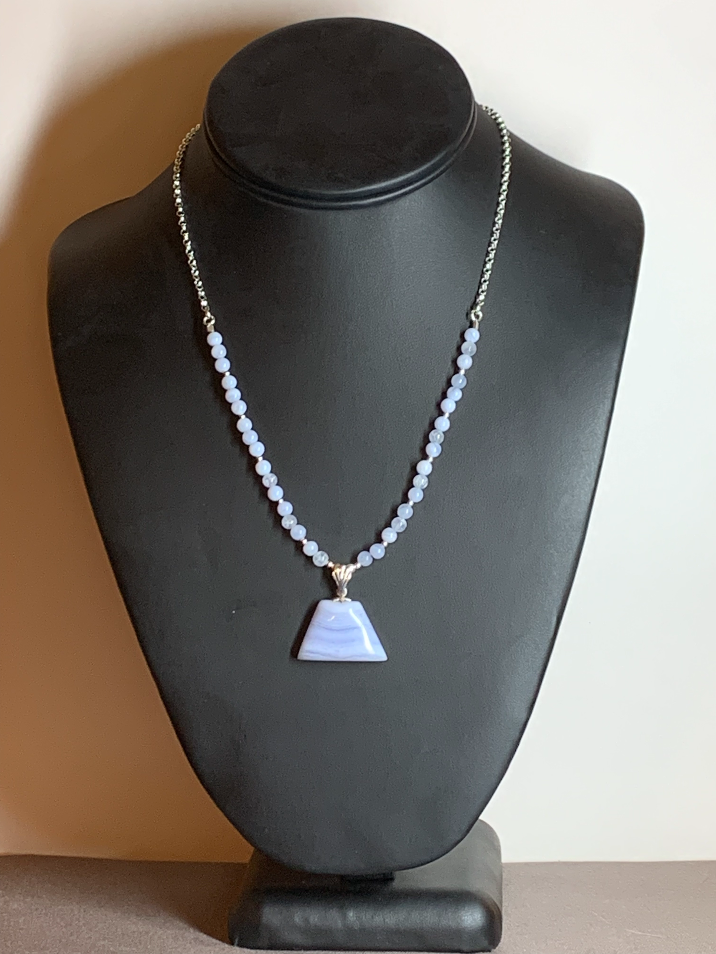 Blue Lace Agate Necklace