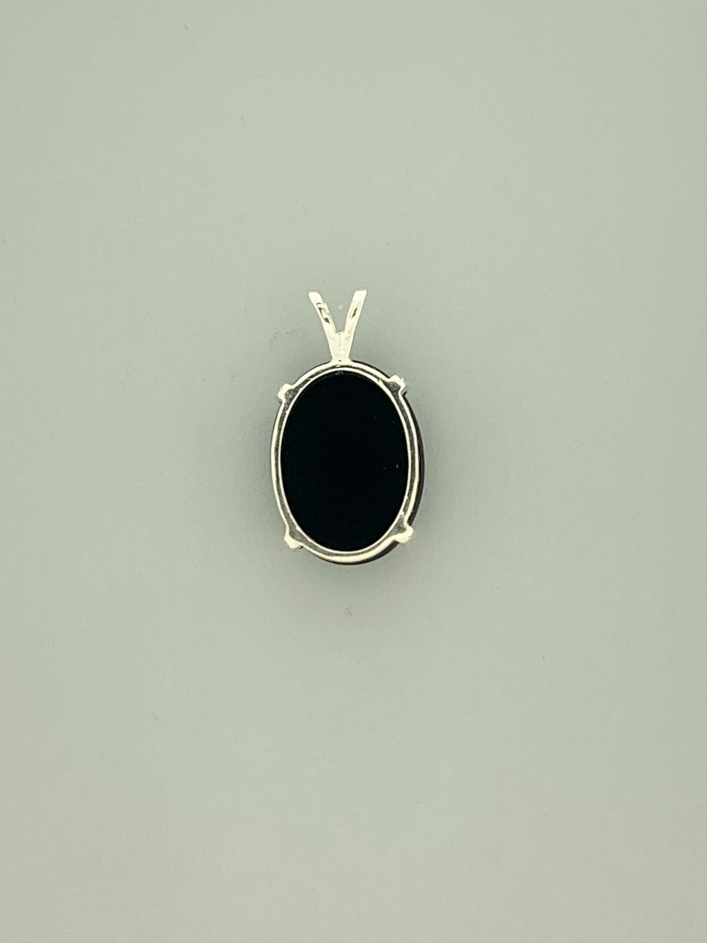 Black Onyx Pendant, Faceted