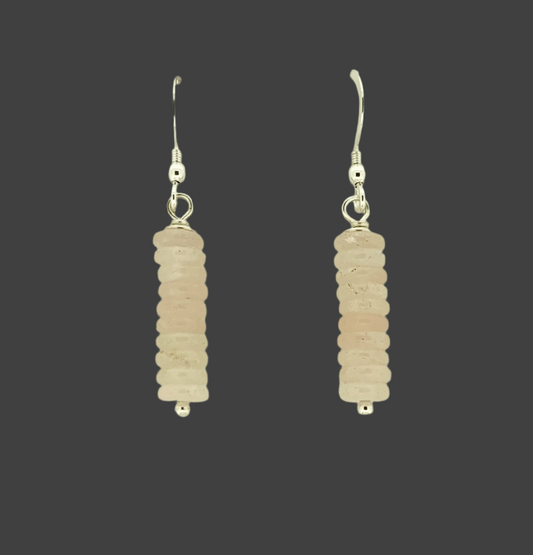 Rose Quartz Beaded Earrings