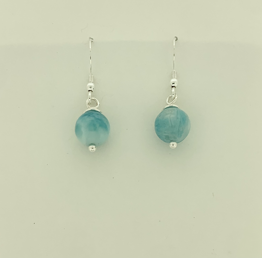 Larimar Sphere Earrings