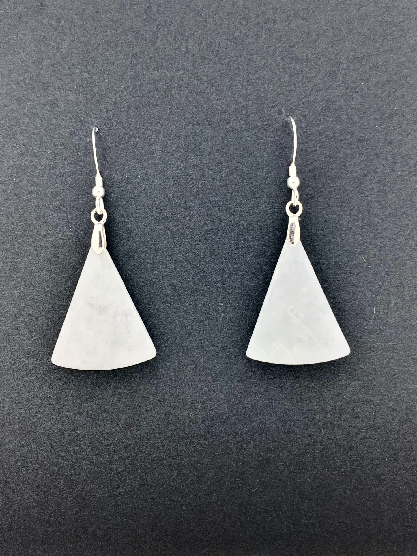 Jade Earrings, White