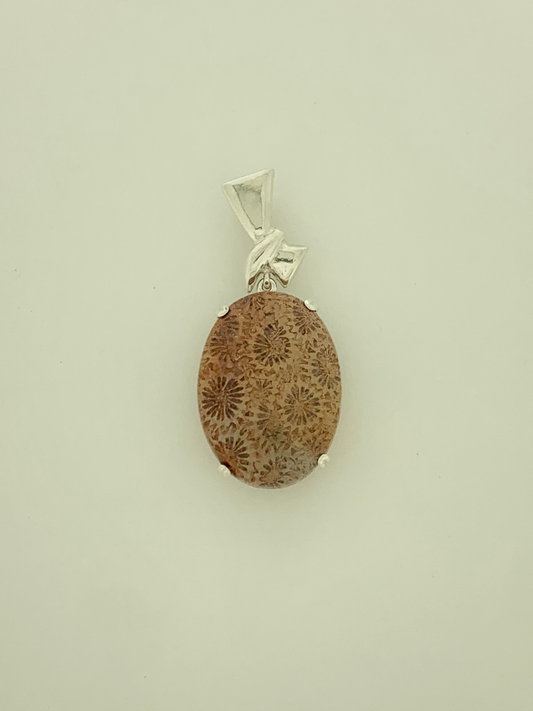 Fossil Coral Pendant