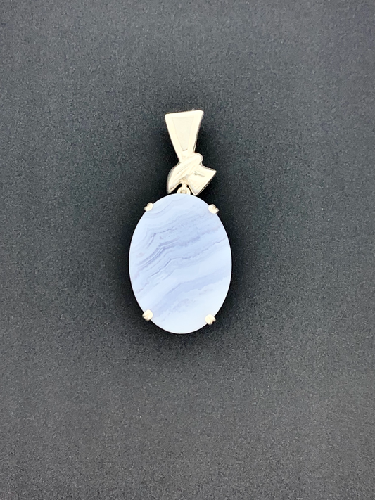 Blue Lace Agate Pendant