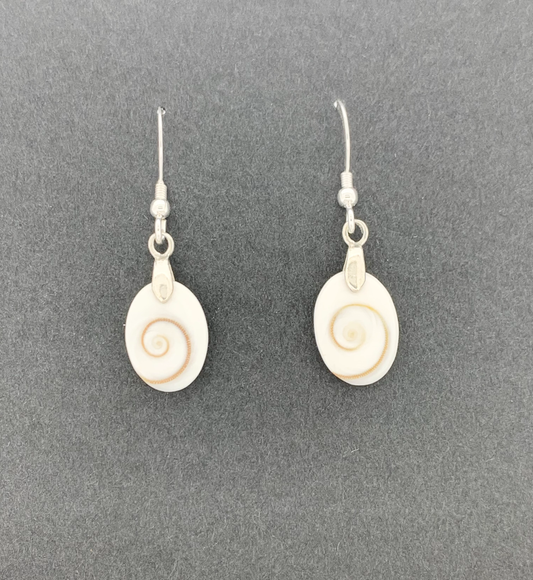 Shell Operculum Earrings