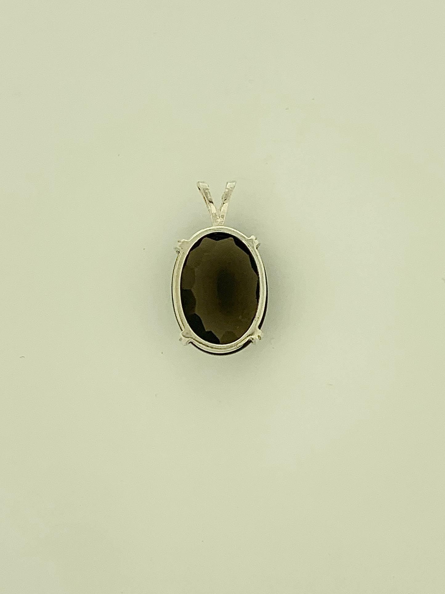 Smoky Quartz Pendant, Faceted