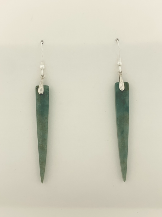 Jade Earrings, Green Mountain