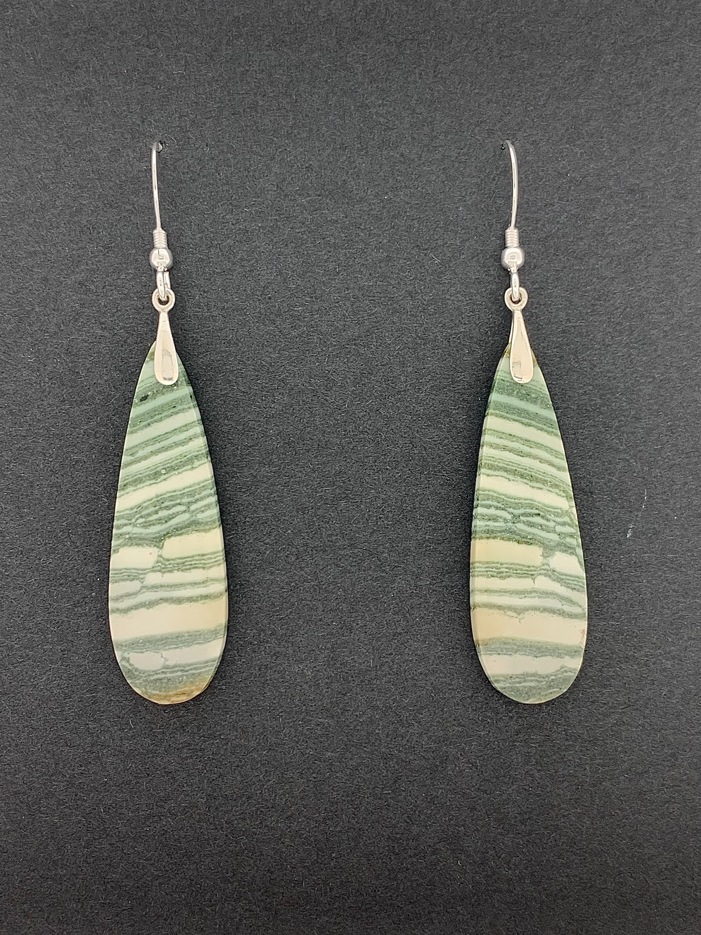 Green Zebra Jasper Earrings