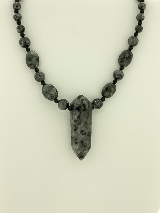 Larvakite Necklace