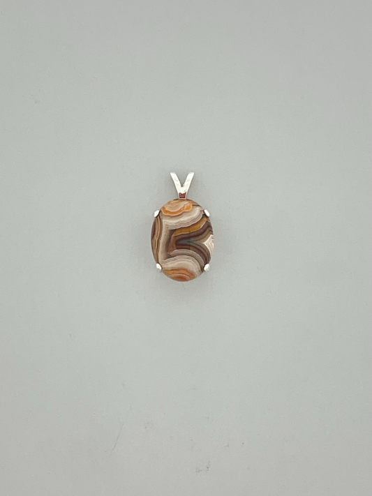 Laguna Lace Agate Pendant