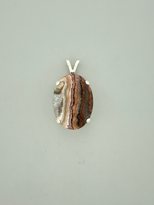 Laguna Lace Agate Pendant