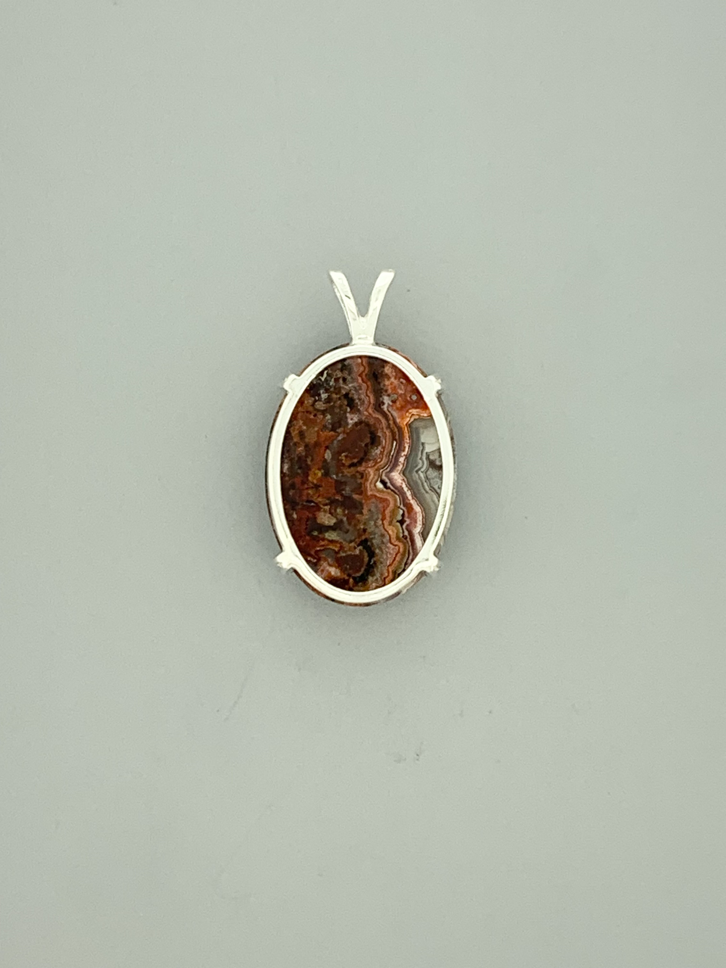 Laguna Lace Agate Pendant