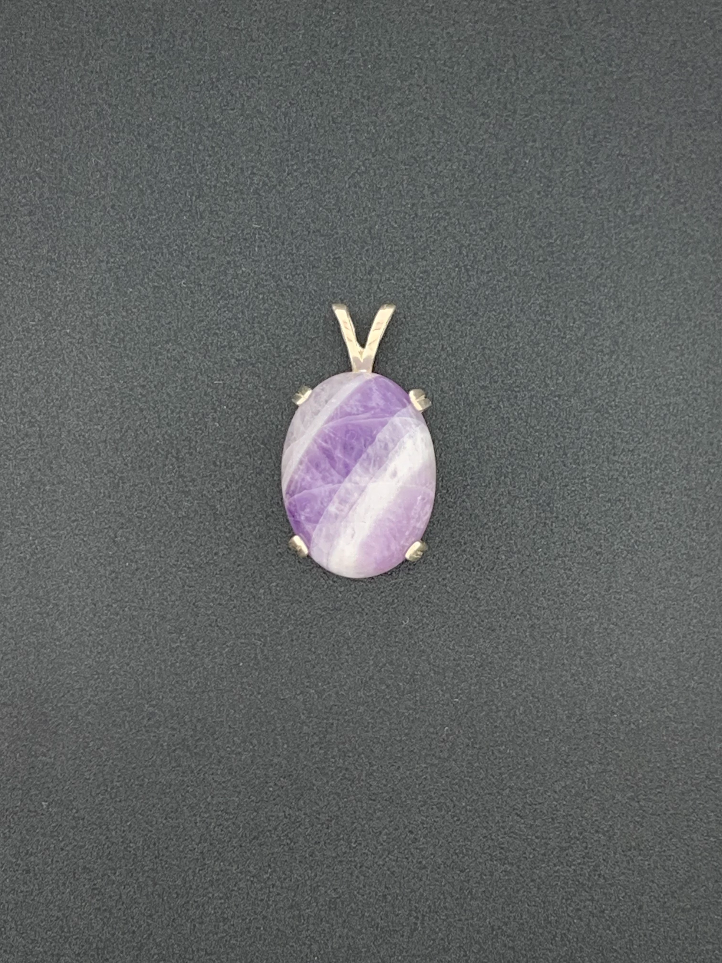 Amethyst and Snow Quartz Pendant