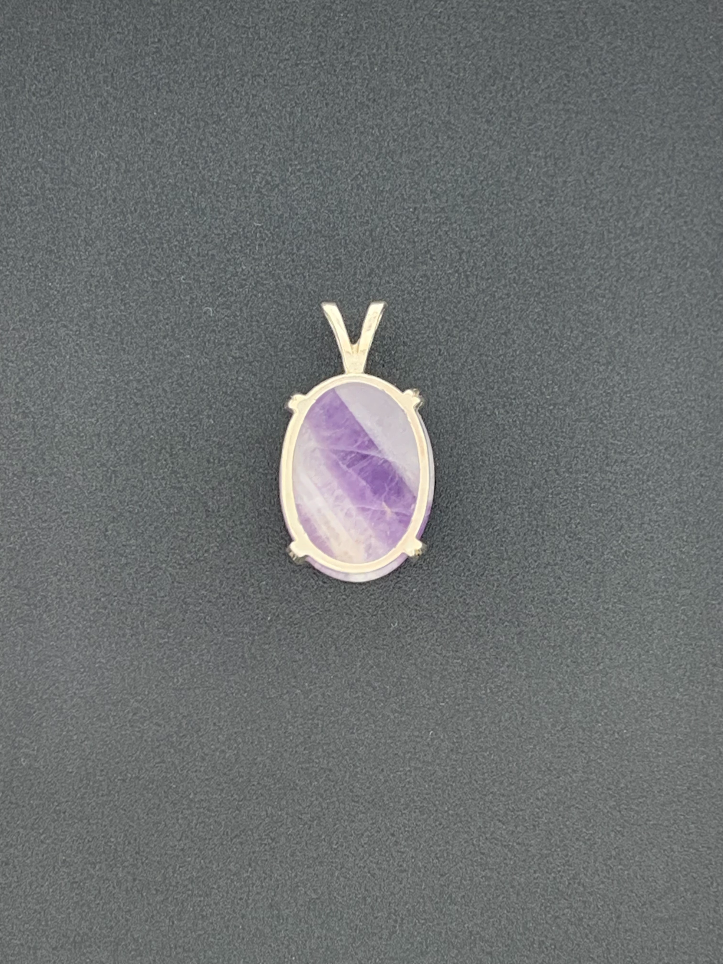 Amethyst and Snow Quartz Pendant