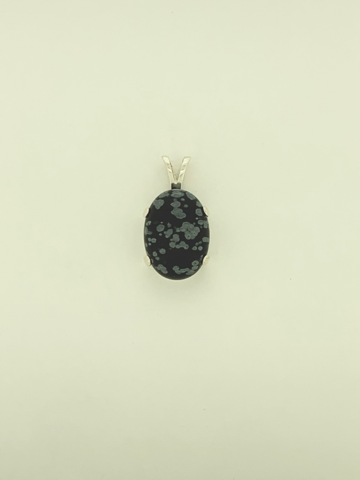 Snowflake Obsidian Pendant