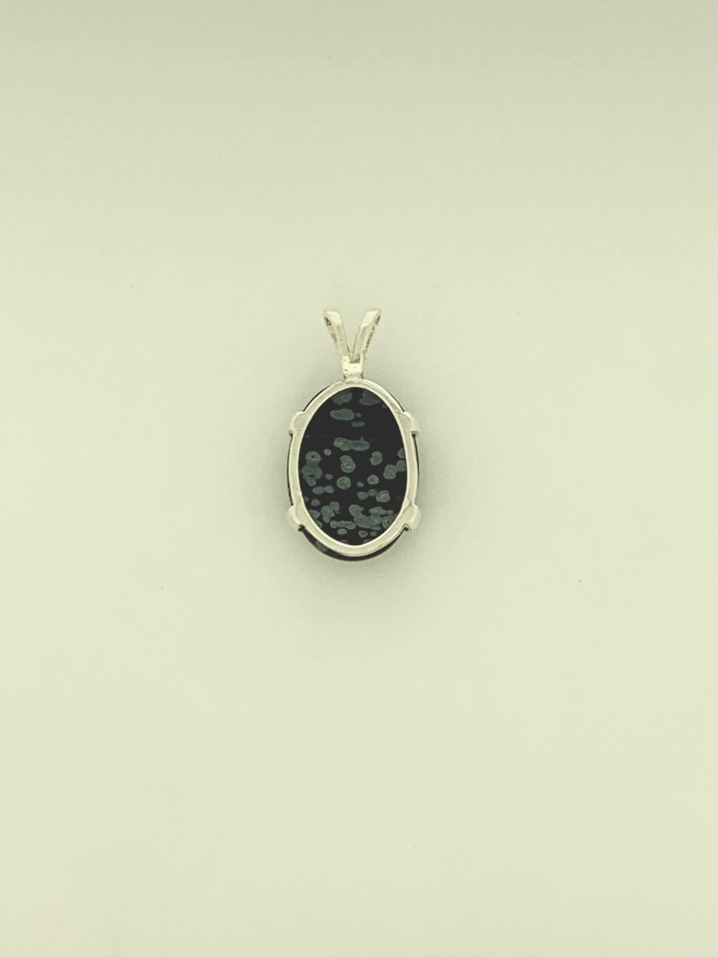 Snowflake Obsidian Pendant