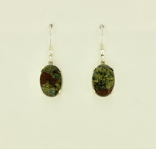 Dragon's Blood Jasper Earrings