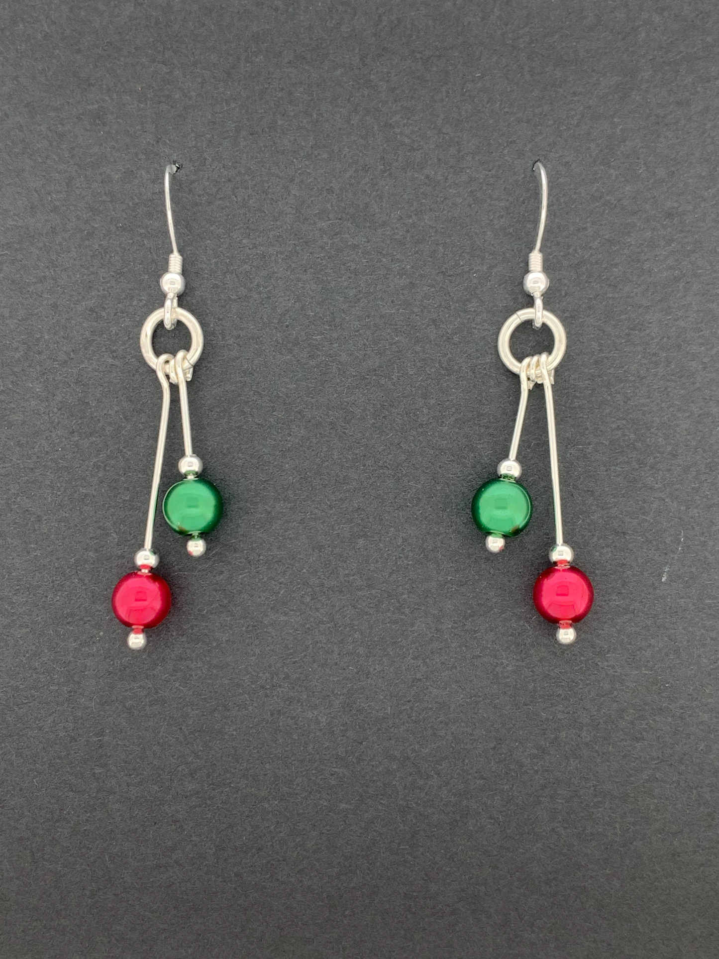 Christmas Earrings, Bi-dangle