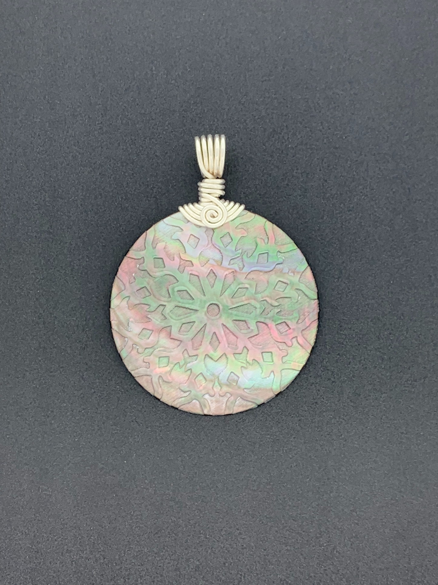 Mother of Pearl Wire Wrap, Snowflake