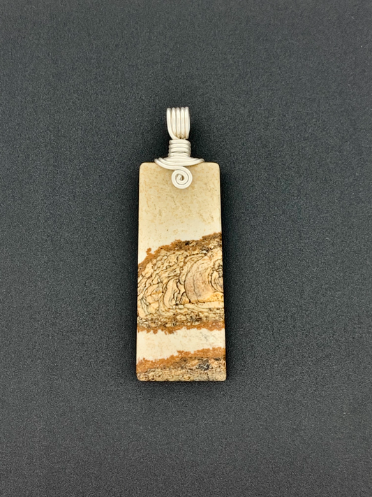 Picture Jasper, Africa Queen, Wire Wrap