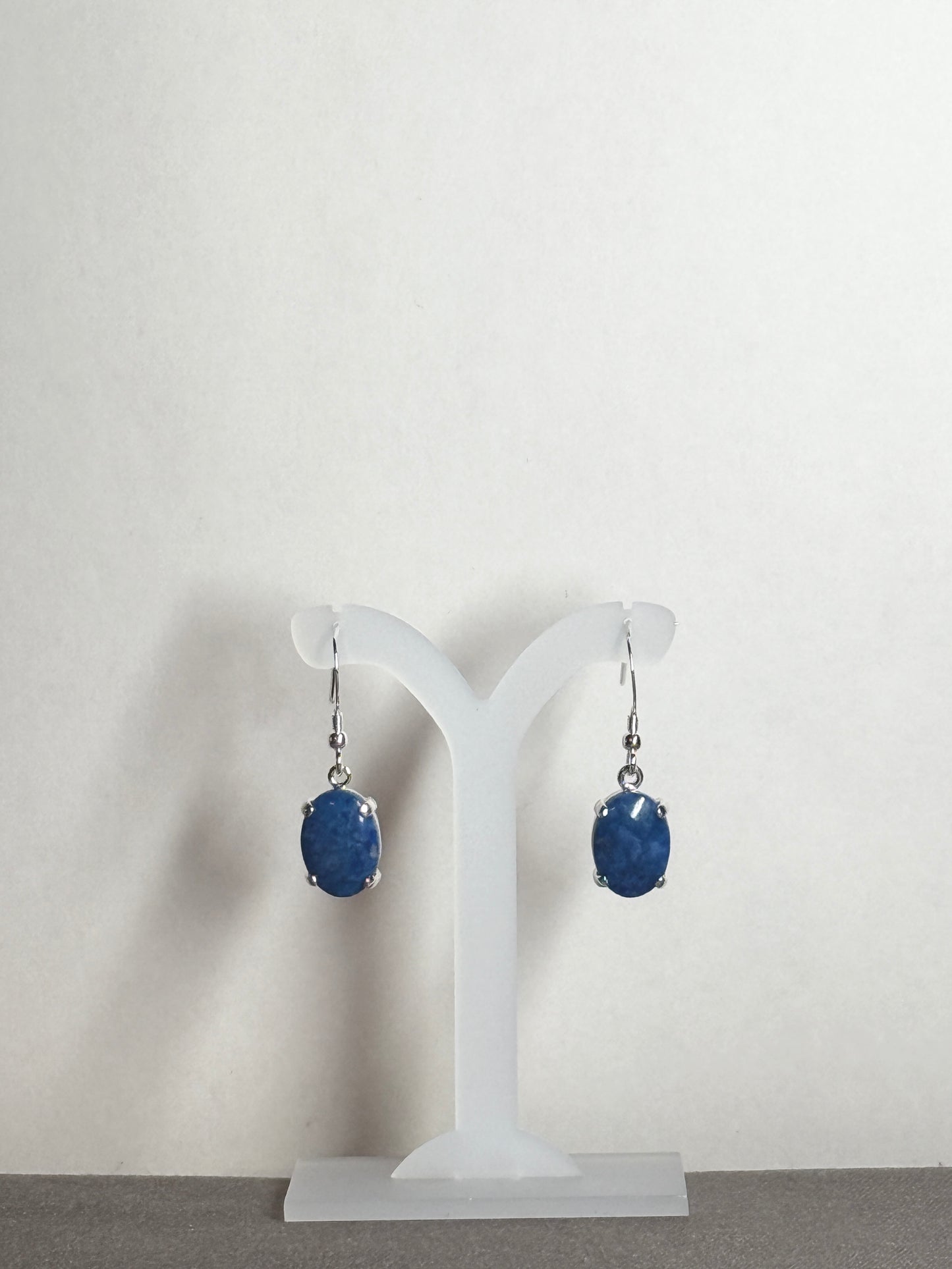 Denim Lapis Earrings